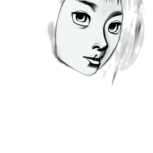 face, mask, robot, hair transparent PNG cut-out
