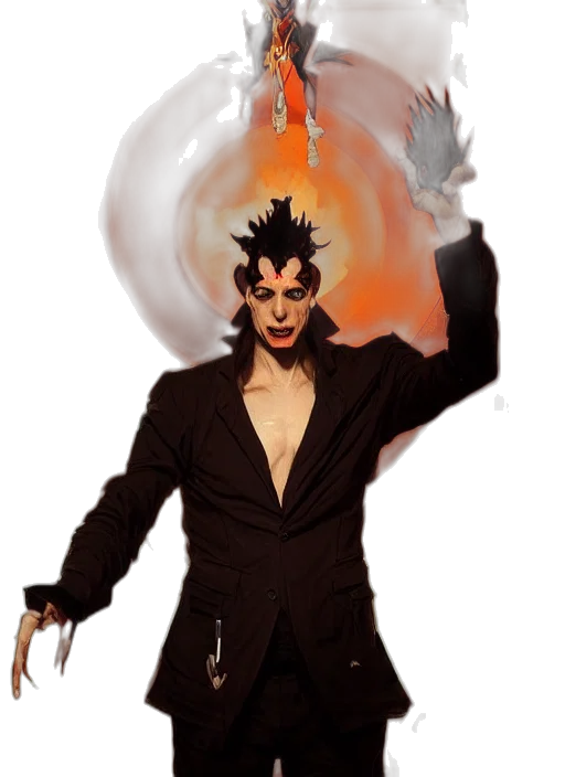staff, umbrella, creature, concept art transparent PNG cut-out
