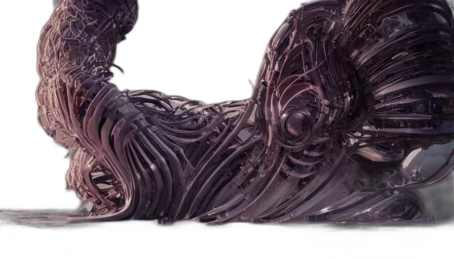 shoes, creature, hair, crown, 3d render, concept art, photorealistic, outer space transparent PNG cut-out