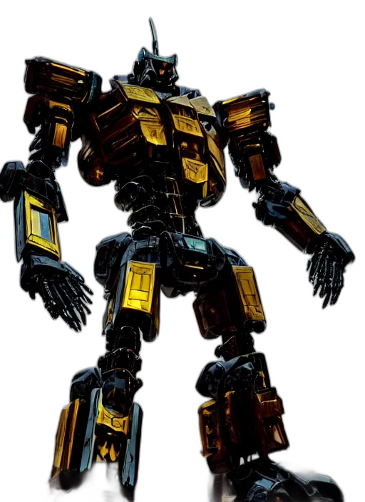 robot, weapon, concept art, 3d render, pixel art, comic book art, golden, shiny transparent PNG cut-out