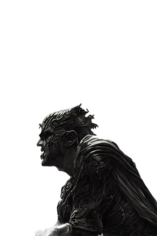 face, creature, mask, crown, concept art, comic book art, photorealistic, 3d render transparent PNG cut-out
