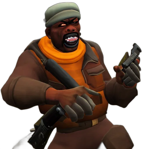 weapon, staff, face, hat transparent PNG cut-out