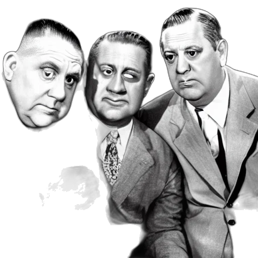 cartoon, moe, three, stooges transparent PNG cut-out