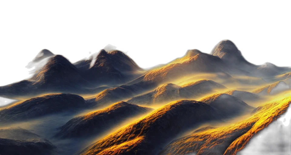 dragon, hair, 3d render, photorealistic, concept art, fantasy art, fog, sunset transparent PNG cut-out