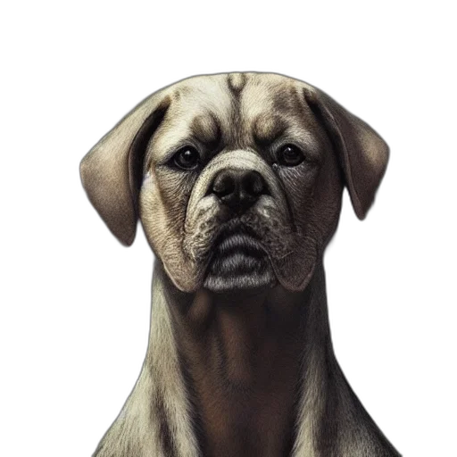 animal, staff, face, creature, photorealistic, oil painting, concept art, 3d render transparent PNG cut-out
