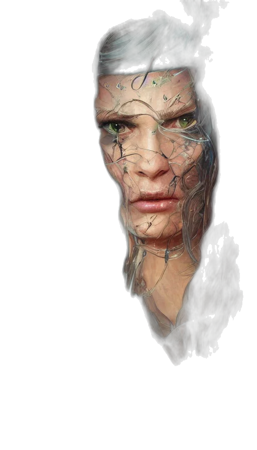 face, robot, mask, creature transparent PNG cut-out