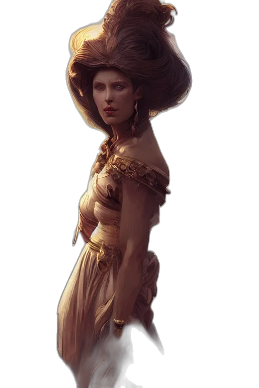 dress, crown, staff, hat transparent PNG cut-out