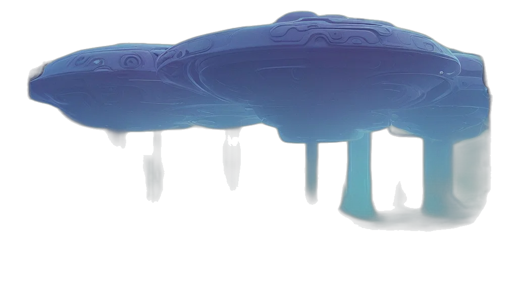 car, crown, jewelry, umbrella, 3d render, concept art, underwater, blue transparent PNG cut-out