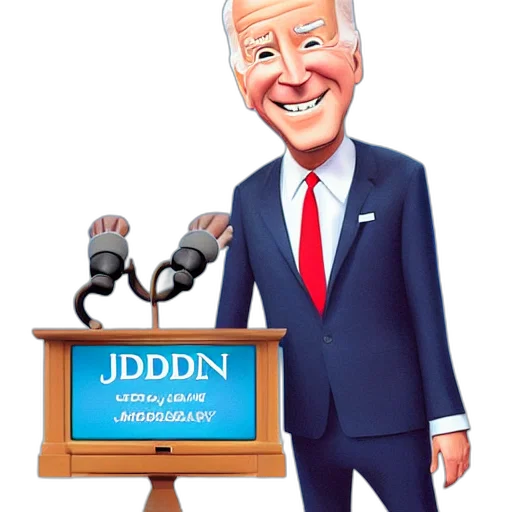 joe, biden, charicature, disney transparent PNG cut-out