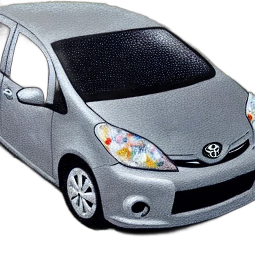 car, animal, umbrella, 3d render, photorealistic, concept art, anime, pointilliest transparent PNG cut-out