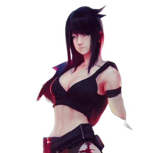 concept art, fantasy art, 3d render, anime transparent PNG cut-out