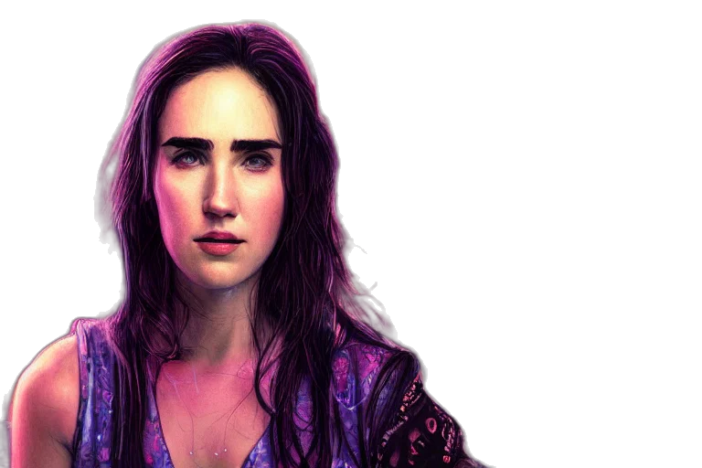 face, dress, photorealistic, concept art transparent PNG cut-out