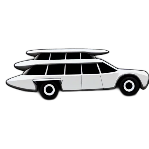 car, concept art, 3d render, cartoon, photorealistic, flying, ghibli transparent PNG cut-out