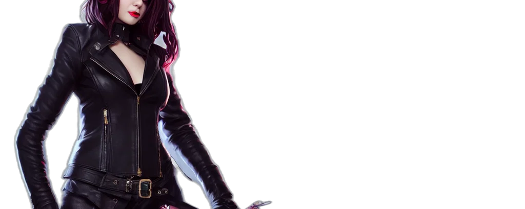 jacket, cyberpunk, concept art, 3d render transparent PNG cut-out