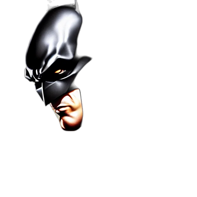 mask, face, hat, weapon, comic book art, 3d render, concept art, photorealistic transparent PNG cut-out