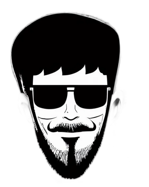 face, staff, jacket, cartoon transparent PNG cut-out