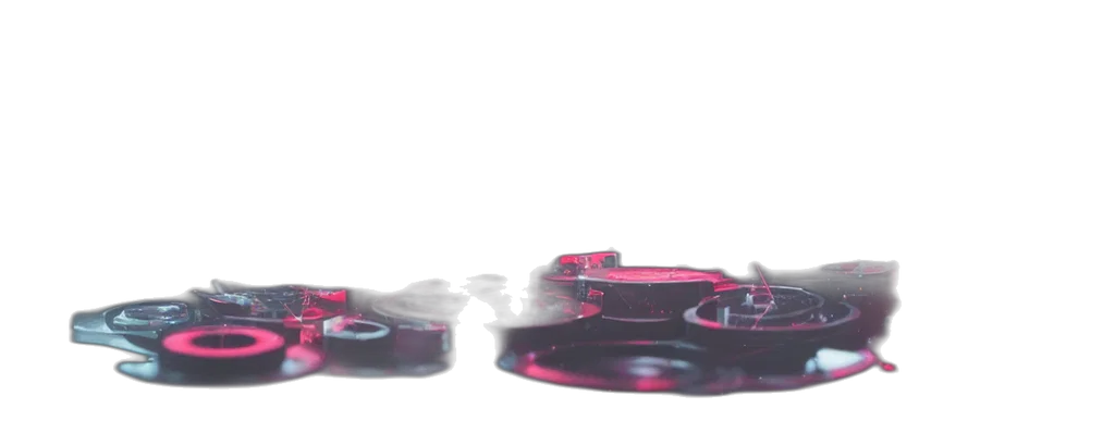 weapon, car, robot, shoes, vaporwave, 3d render, concept art, photorealistic transparent PNG cut-out