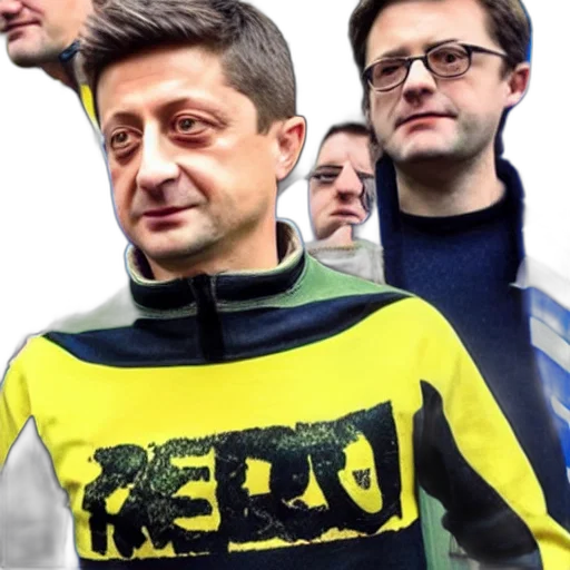 jacket, robot, face, mask, neon, zelensky, hero transparent PNG cut-out