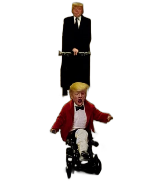 staff, concept art, donald, trump, danny, shining, rides, his transparent PNG cut-out