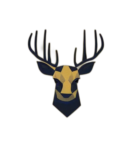 crown, animal, minimalistic, deer transparent PNG cut-out