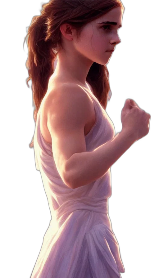 face, staff, weapon, photorealistic transparent PNG cut-out