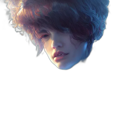 hair, face, hat, crown transparent PNG cut-out