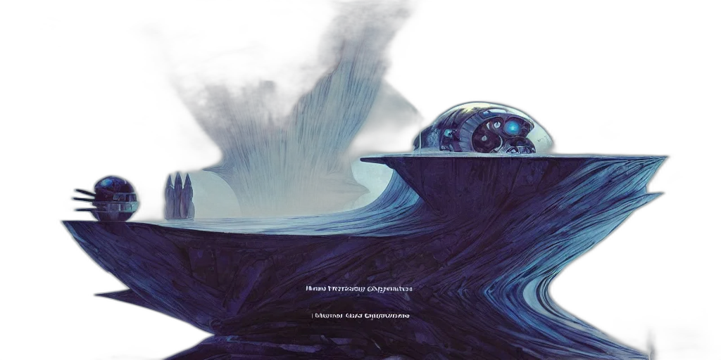 concept art, 3d render, photorealistic, underwater transparent PNG cut-out