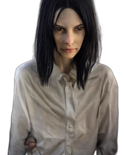 jacket, face, staff, robot transparent PNG cut-out