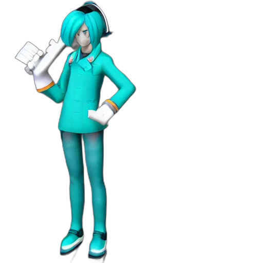 staff, robot, weapon, 3d render, concept art, pixel art, cartoon, blue transparent PNG cut-out
