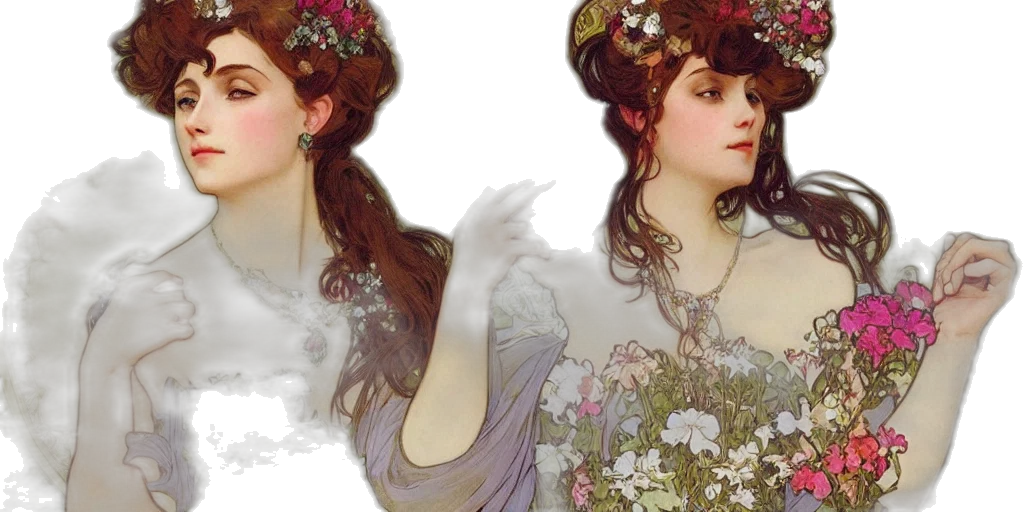 dress, face, jewelry, photorealistic transparent PNG cut-out