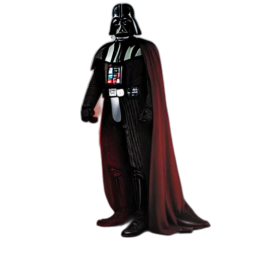 staff, mask, jacket, concept art, 3d render, portrait, darth, vader transparent PNG cut-out