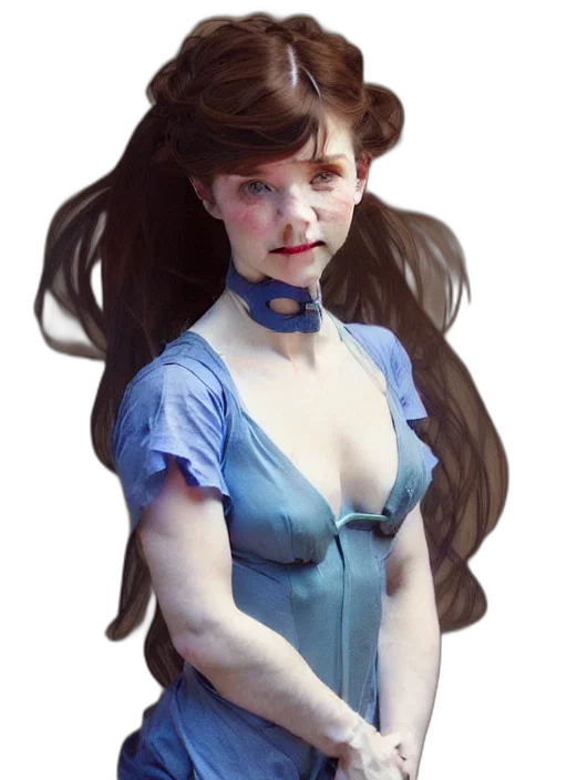 dress, hair, face, fantasy art transparent PNG cut-out