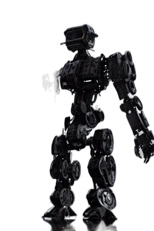 robot, weapon, creature, animal, concept art, 3d render, cyberpunk, comic book art transparent PNG cut-out