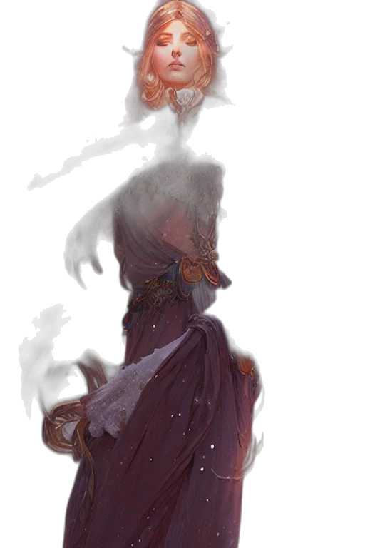 dress, mask, staff, creature, concept art, fantasy art, watercolor, pixel art transparent PNG cut-out