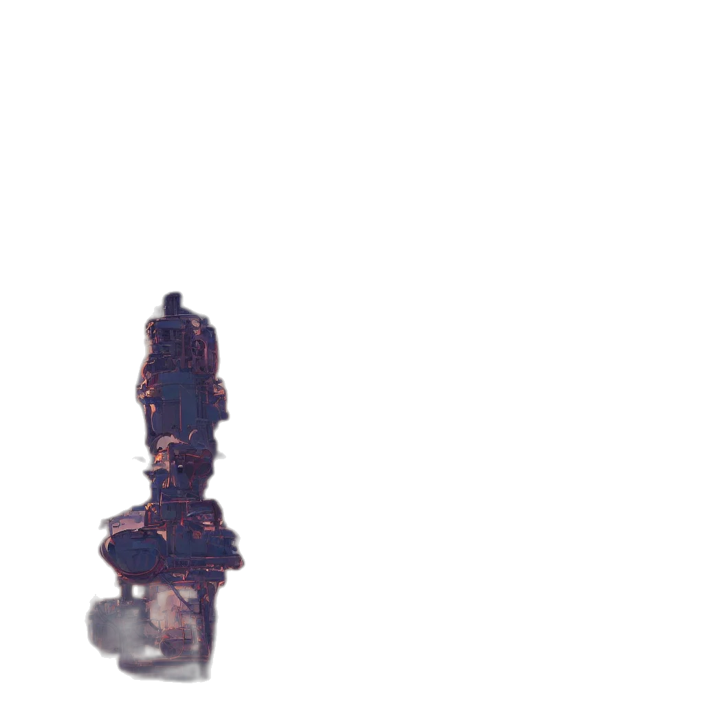 bottle, staff, crown, robot transparent PNG cut-out