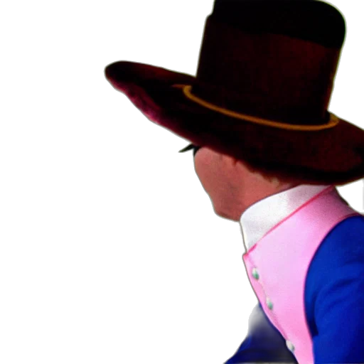 hat, staff, jacket, robot transparent PNG cut-out