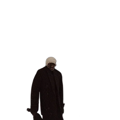 staff, hat, jacket, weapon transparent PNG cut-out