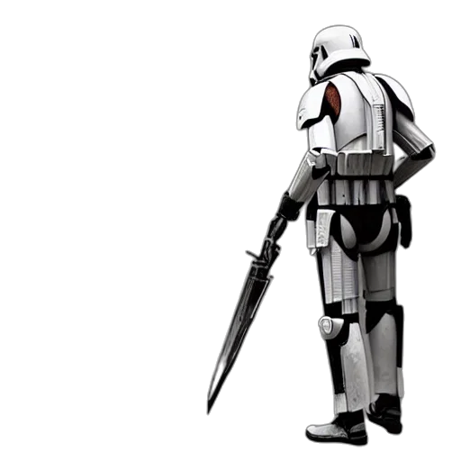 sword, weapon, staff, robot transparent PNG cut-out