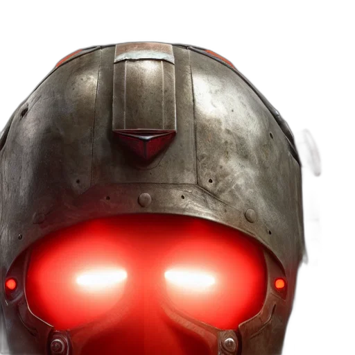 robot, mask, face, 3d render transparent PNG cut-out