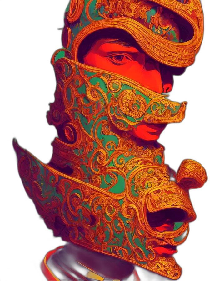 mask, face, dragon, hat transparent PNG cut-out