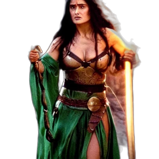 dress, fantasy art, comic book art, concept art transparent PNG cut-out