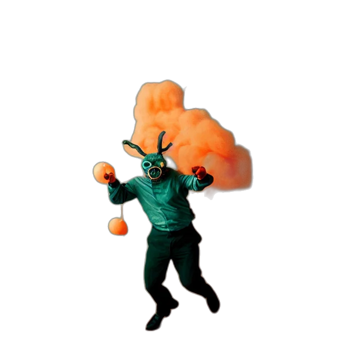 staff, umbrella, jacket, tree, concept art, 3d render, fire, outer space transparent PNG cut-out