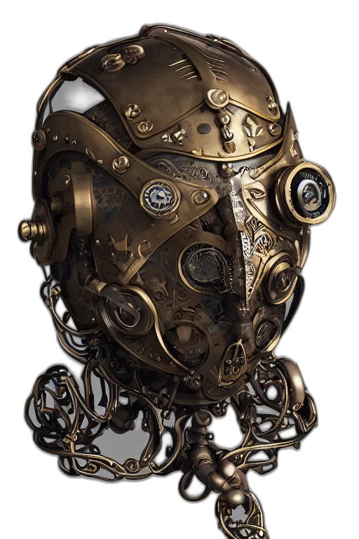 mask, robot, face, jewelry transparent PNG cut-out