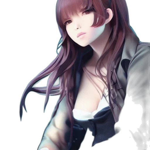 jacket, face, dress, creature transparent PNG cut-out