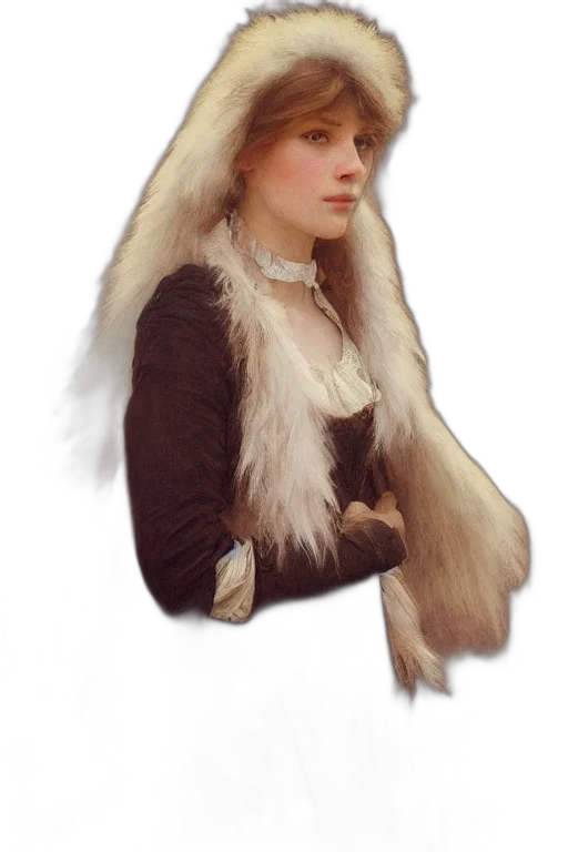 hat, jacket, staff, hair, photorealistic, oil painting, fantasy art, concept art transparent PNG cut-out