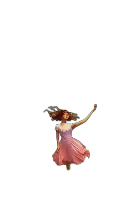 staff, dress, hair, weapon, concept art, fantasy art, pixel art, 3d render transparent PNG cut-out