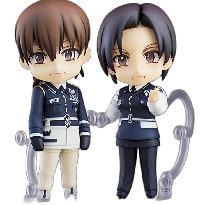 anime, nendoroid, adolf, hitler transparent PNG cut-out