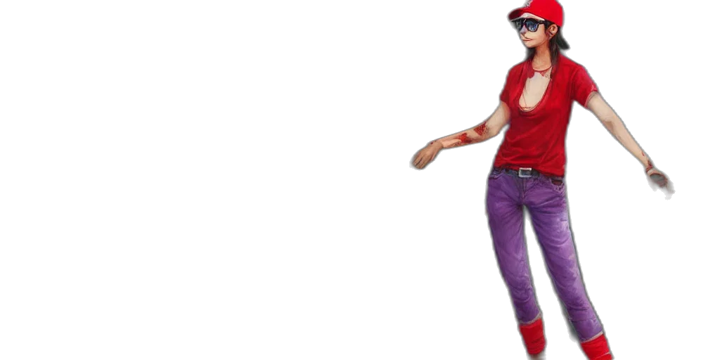 staff, jacket, hat, weapon, 3d render, concept art, pixel art, photorealistic transparent PNG cut-out