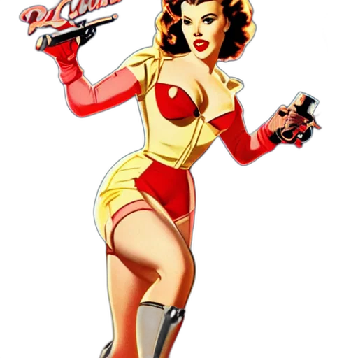 staff, weapon, comic book art, cartoon, concept art, scarlett, johansson, rocketeer transparent PNG cut-out