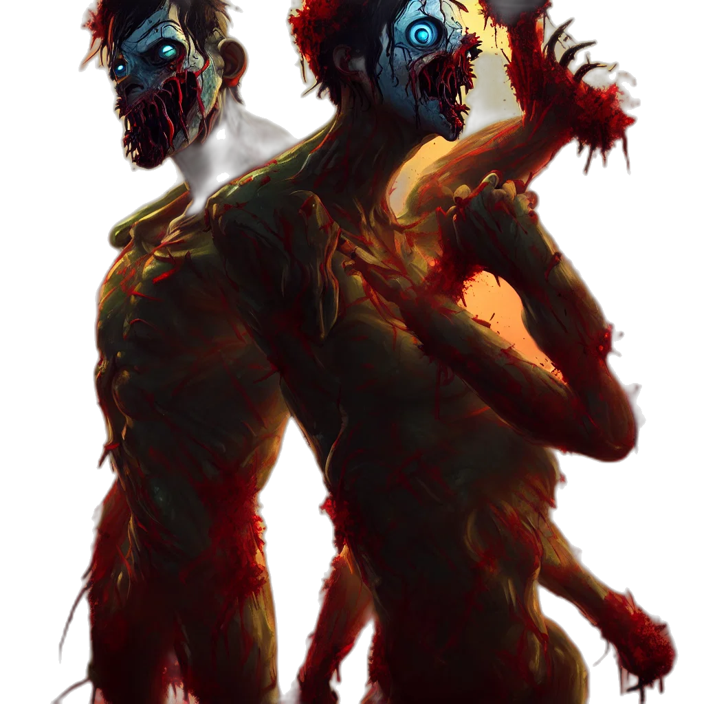 creature, mask, concept art, comic book art, fantasy art, pixel art, red, painting transparent PNG cut-out